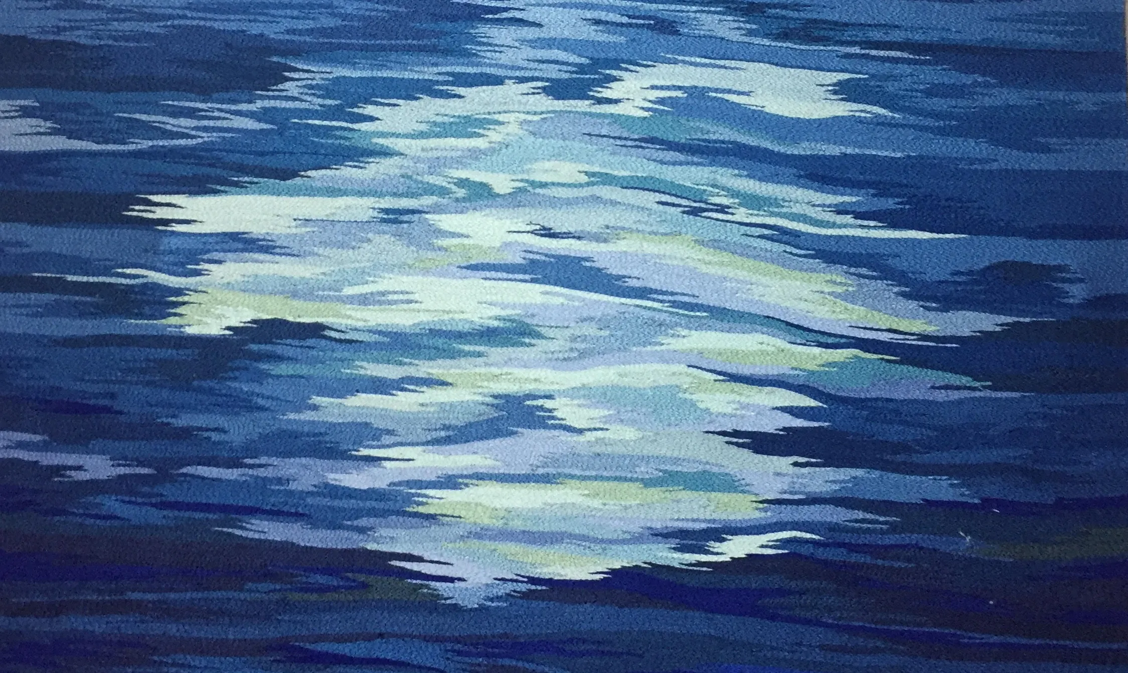 Reflets bleus